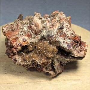 Mapimi Purple Fluorite-UVs Red. Calcite & Barite-Ojuela Mine Mexico